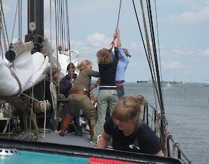 Zeilrace met traditionele botters